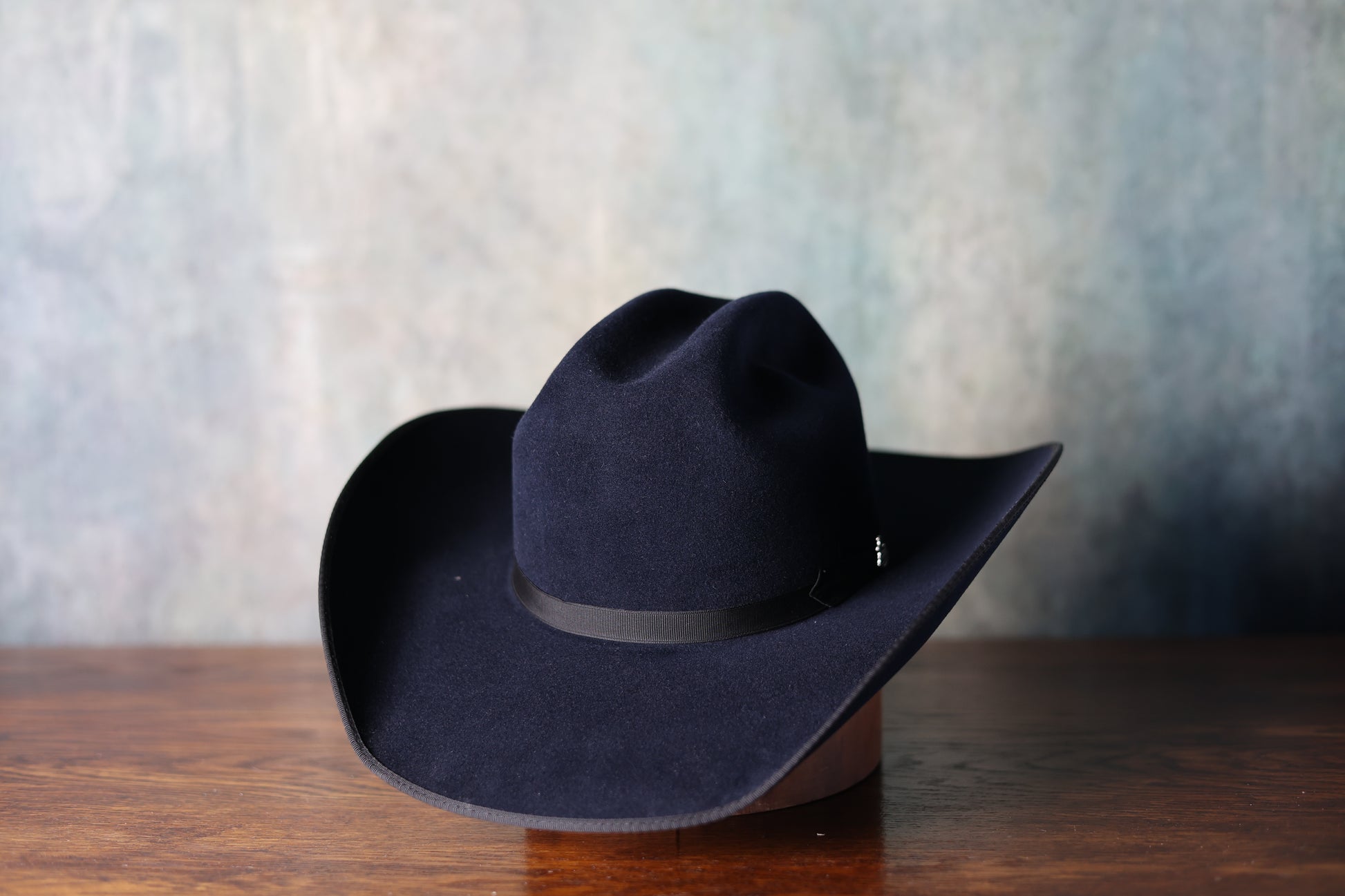 Photo of the Friday the 13th “The River Rat” Limited Edition Hat from Greeley Hat Works with Bayou Blue felt and black band