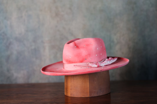 Limited Edition Glam Pink Felt Hat