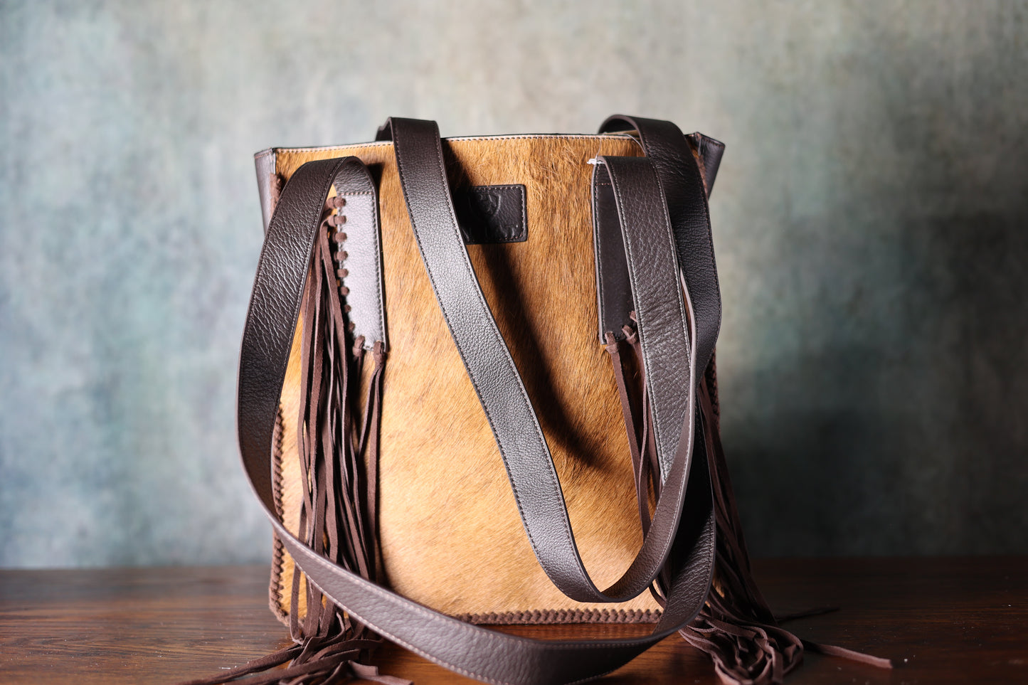 Ariat Scarlett Fringe Calf Hair Tote