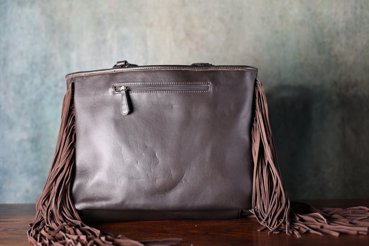 Ariat Scarlett Wide Tote Calf Hair Fringe Bag