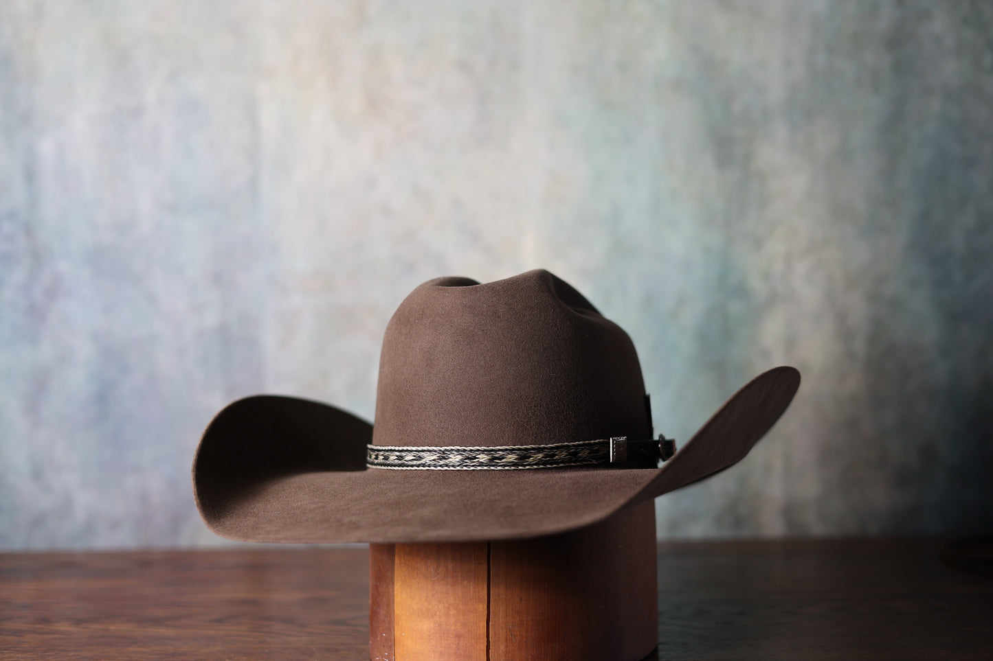 Horse Hair Band With Leather and Concho