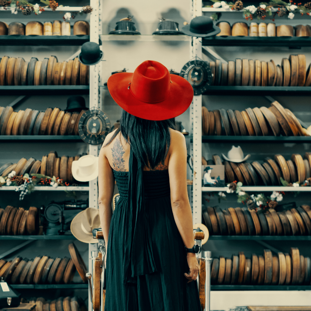 Greeley Hat Works TJ7 Red Felt Hat