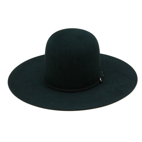 Photo of Custom Pure Beaver Felt Hat made by hand from Greeley Hat Works in petrol color
