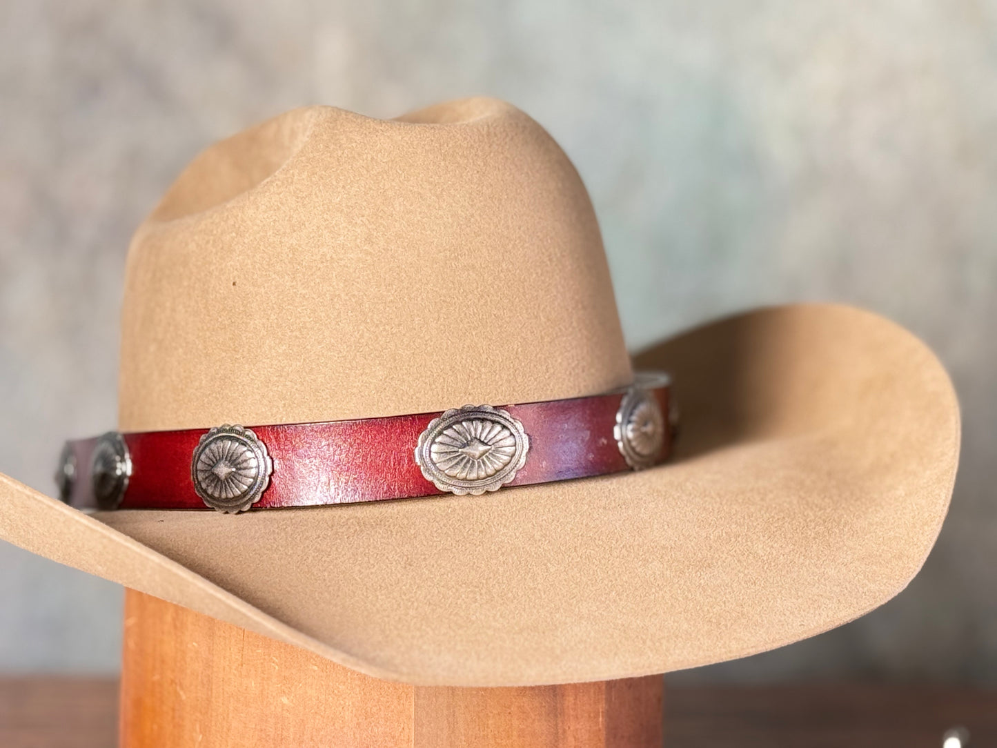 Austin Accent Leather Hat Bands