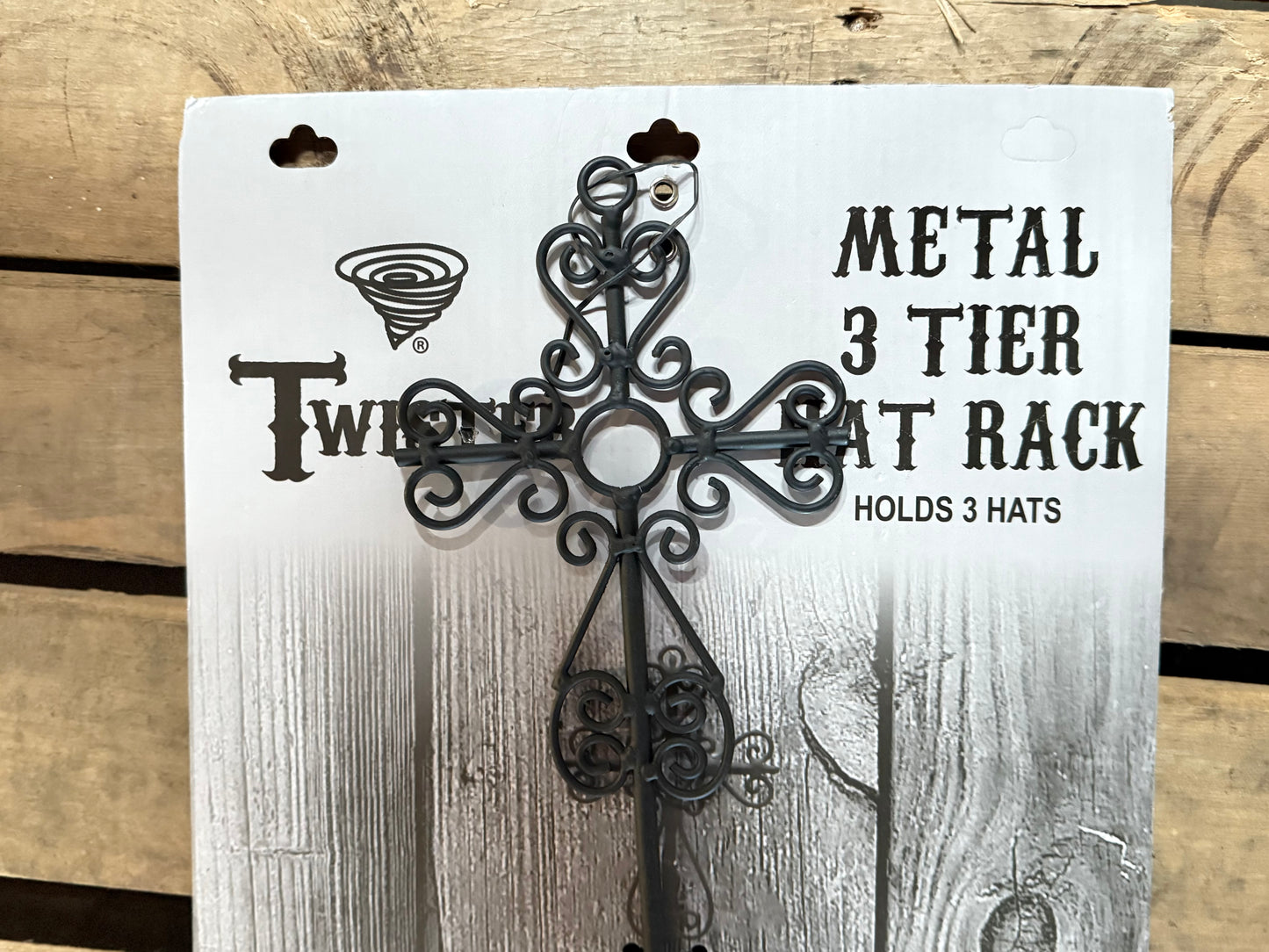 Metal 3 Tier Hat Rack