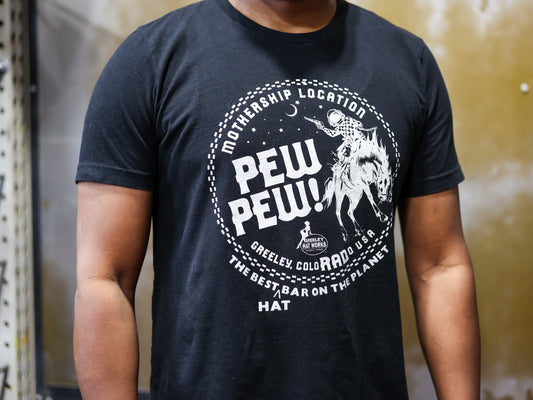 Pew-Pew Greeley Hat Works T-Shirt