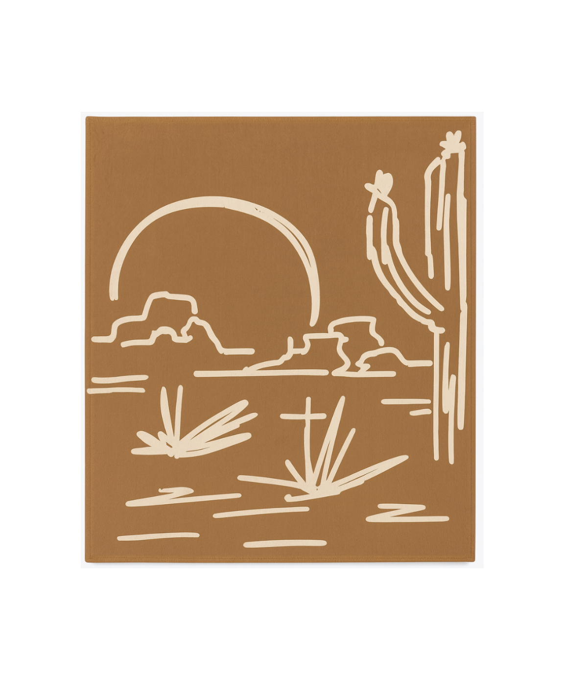 Out West Plush Throw - Canyon Clay