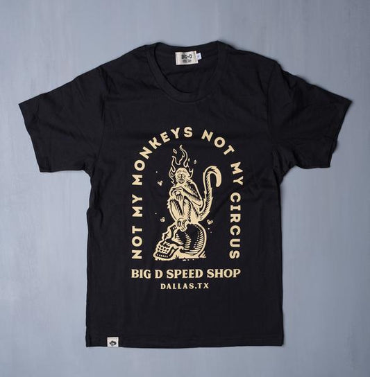 Big D Speed Shop Classic Fire Monkey T-Shirt