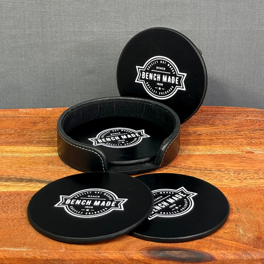Greeley Hat Works Leather Coasters