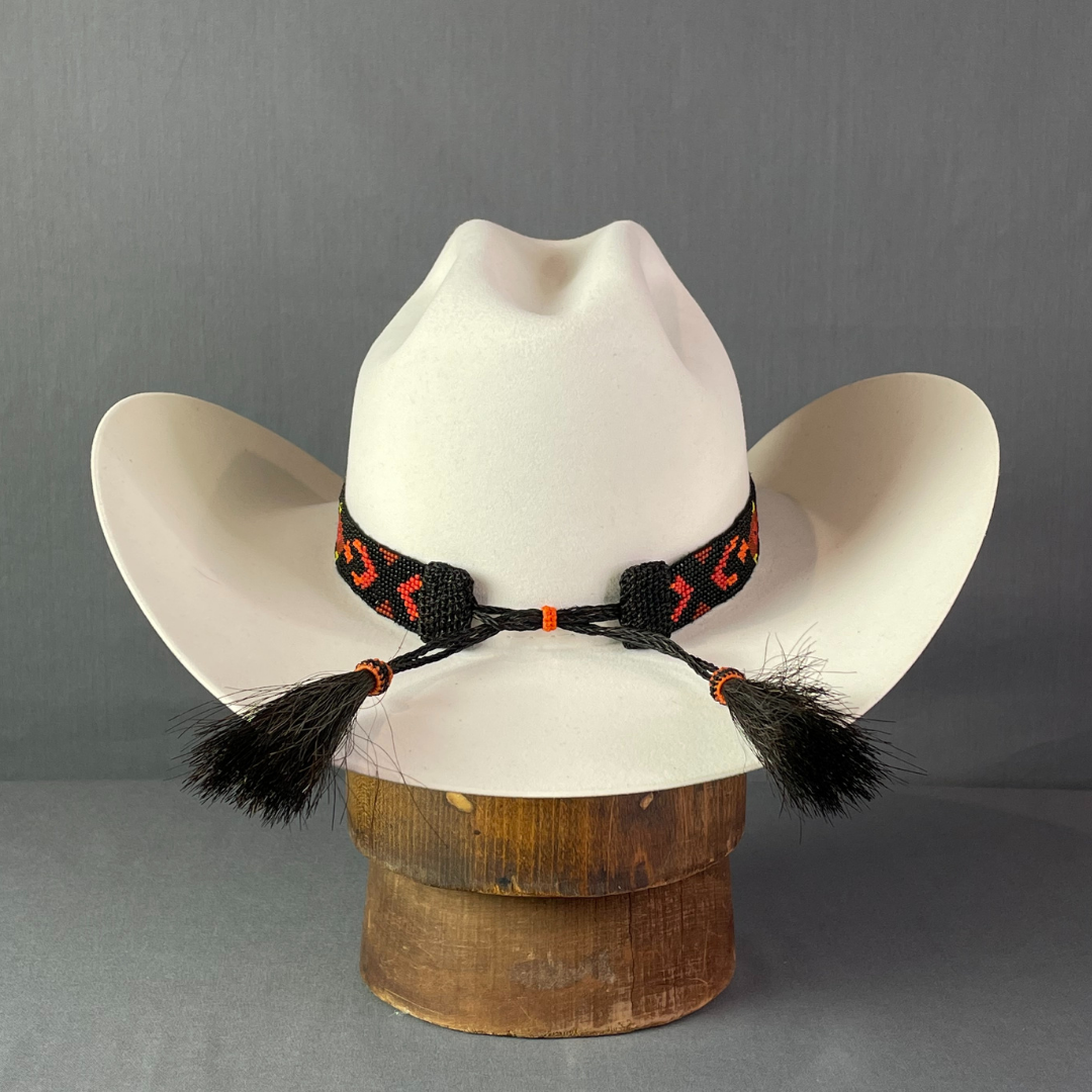 Beaded Hat Band with Tassels