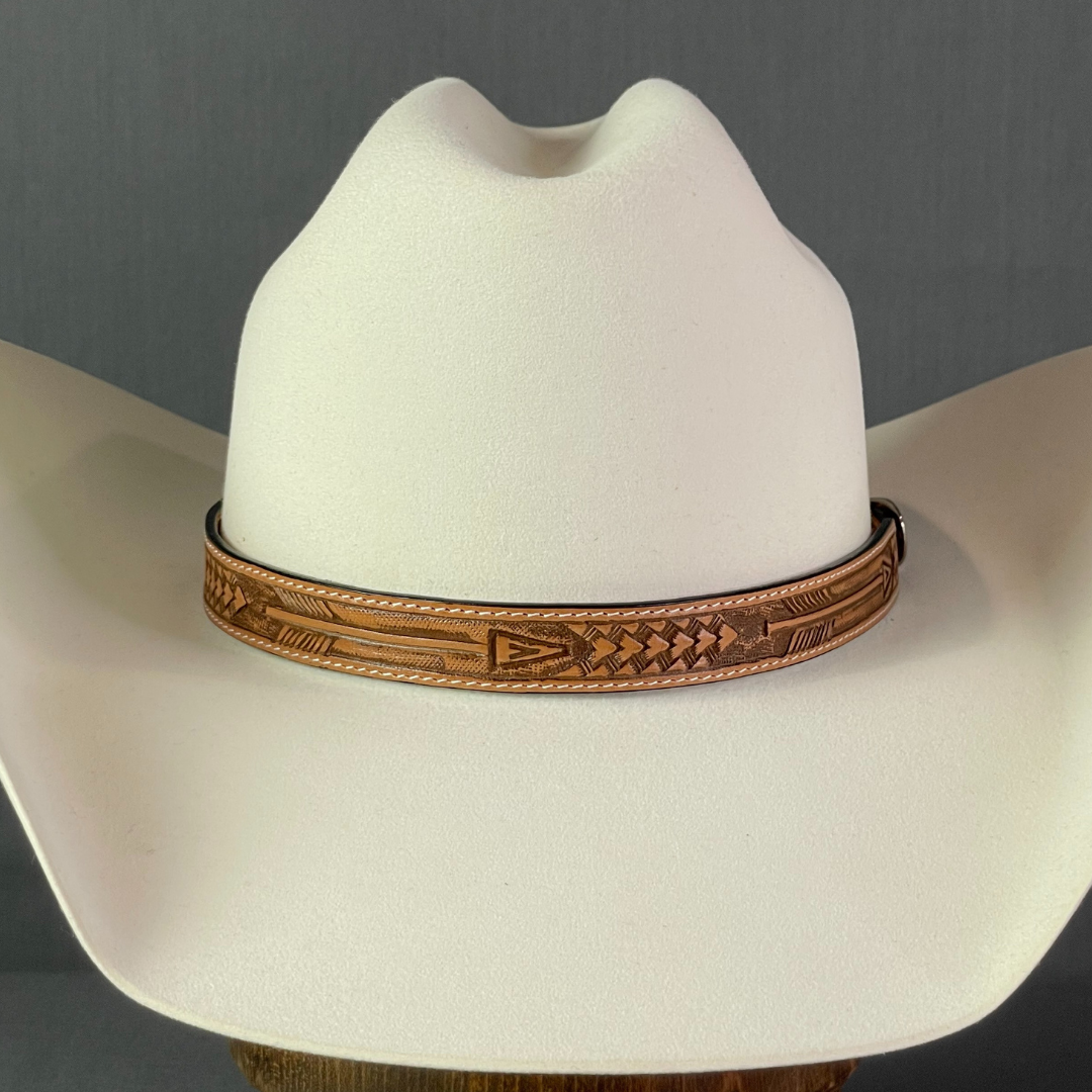 Arrow Leather Hat Band
