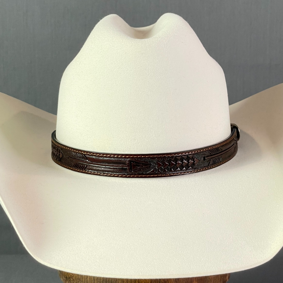 Arrow Leather Hat Band