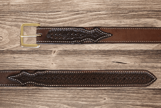 Texas Saddlery Chocolate Combo Belt