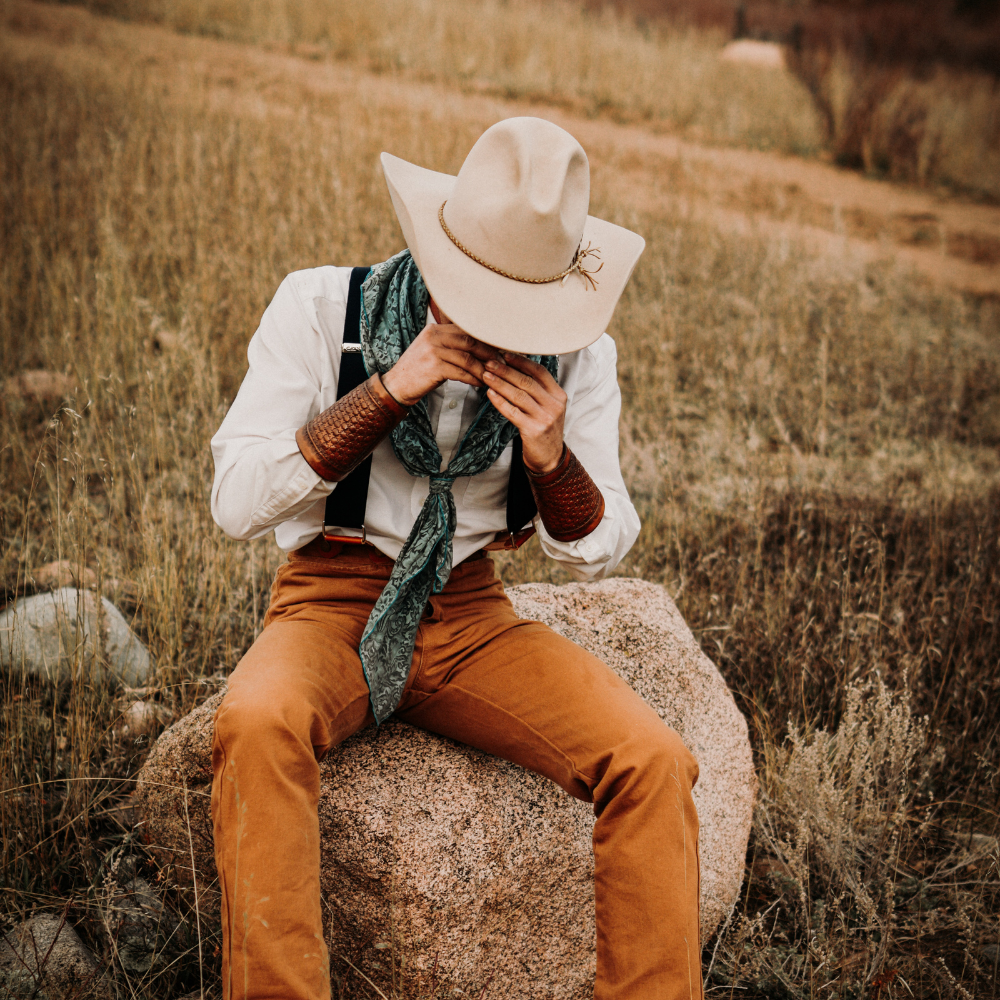 Greeley Hat Works Pure Beaver Buckskin  Felt Hat