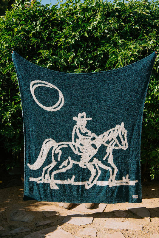 Drifter Plush Throw - Malibu Blue