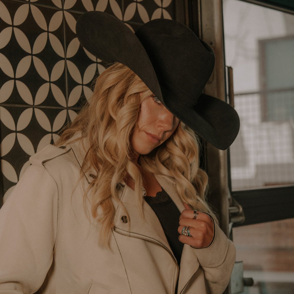Greeley Hat Works Pure Beaver Black Felt Hat