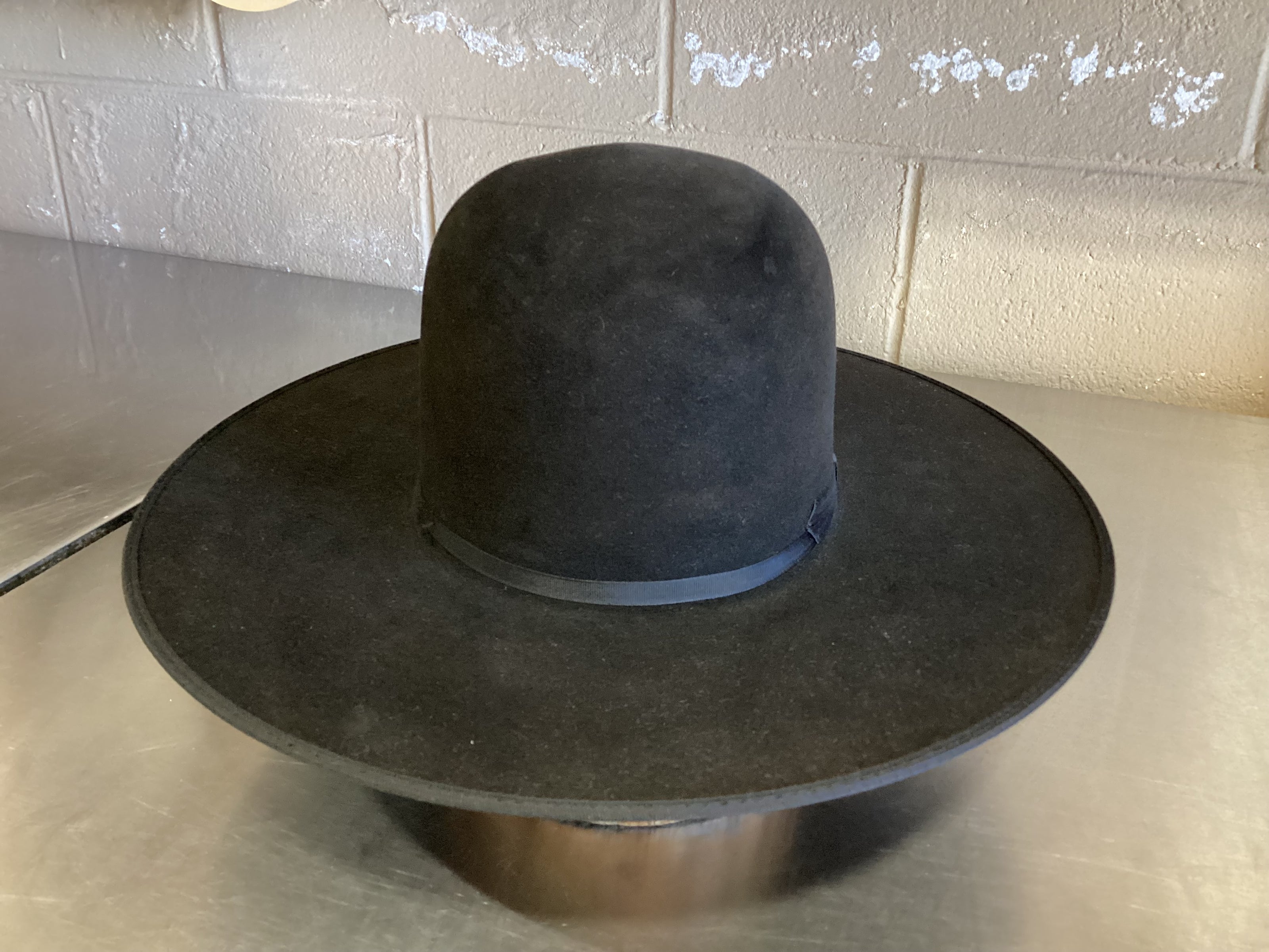 Photo of felt western hat after ReCraft services from Greeley Hat Works