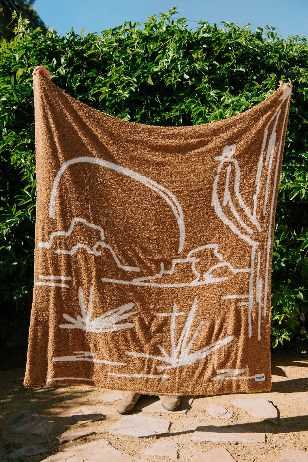 Out West Plush Throw - Canyon Clay