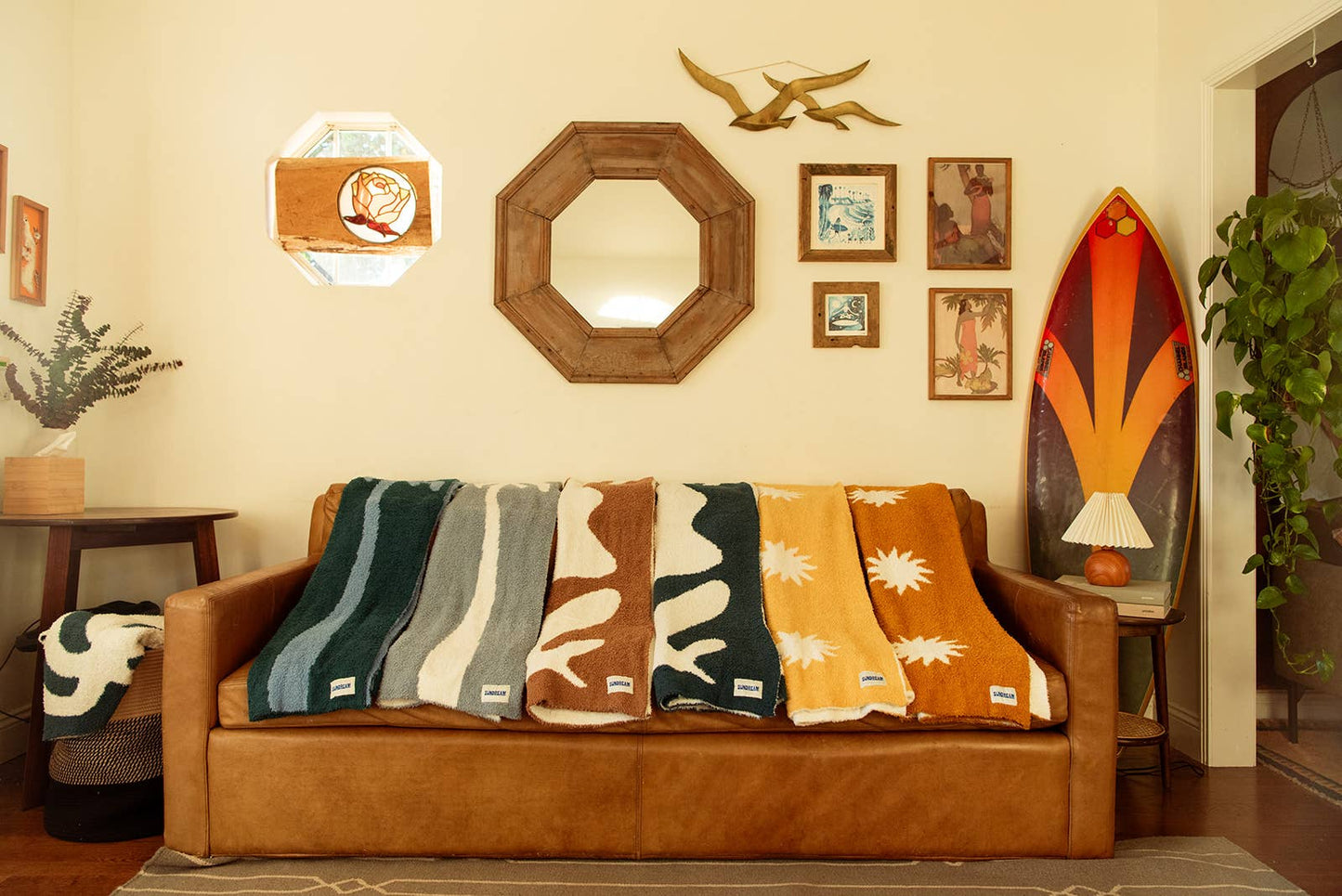Drifter Plush Throw - Malibu Blue