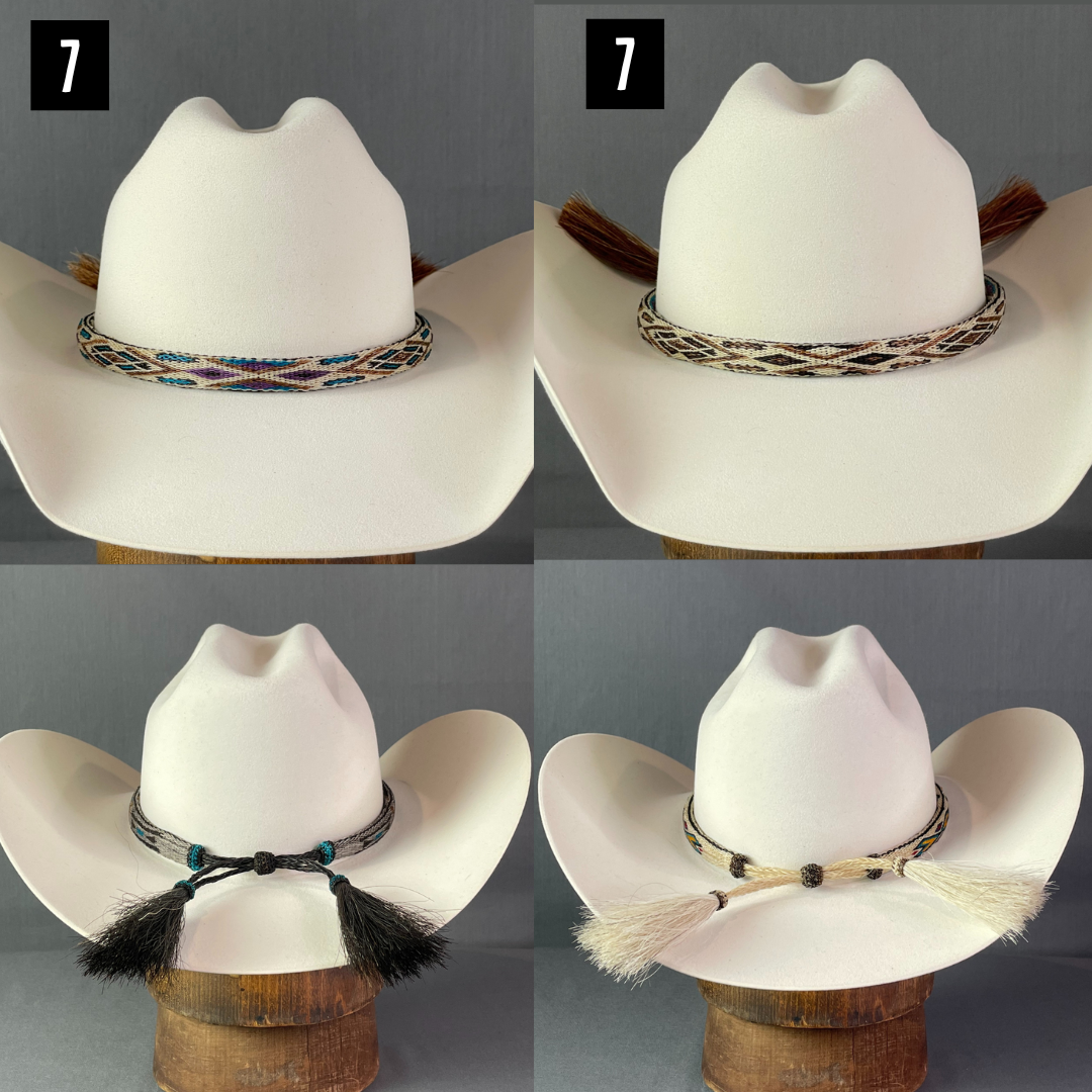 Reversible Horse Hair Hat Bands