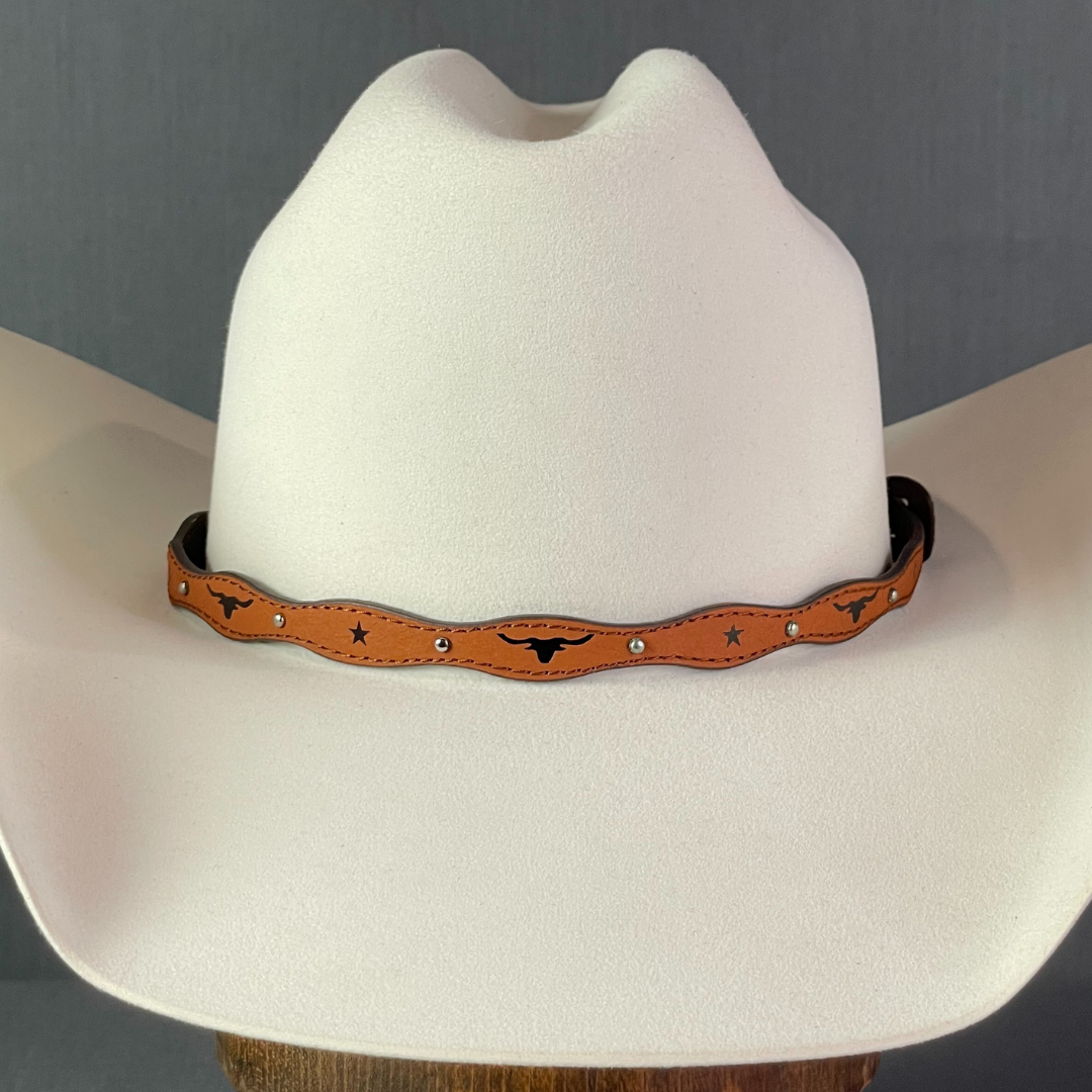 Texas Longhorn Hat Band